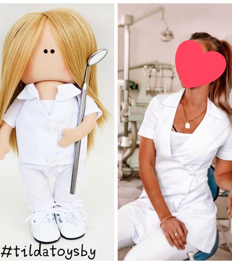 интерьерная кукла стоматолог